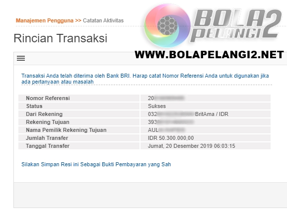 Pemenang Game Togel Online 20 Desember 2019