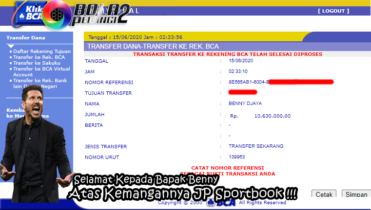 Pemenang Sport Book 14 Juni 2020