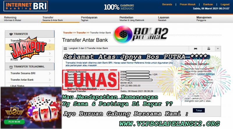 Pemenang CASINO ONLINE 05 Maret 2021