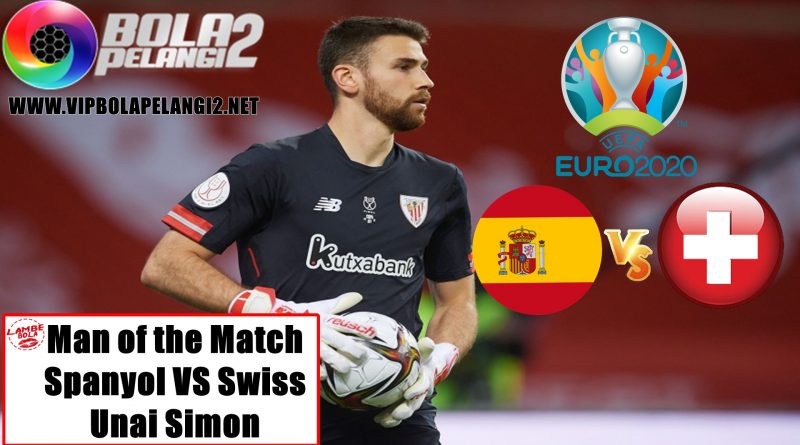 Man of the Match Spanyol vs Swiss: Unai Simon