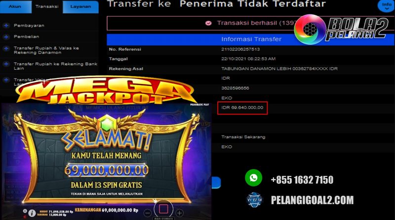 JACKPOT BESAR SLOT KAKEK PETIR 69 JUTA DI BOLAPELANGI2